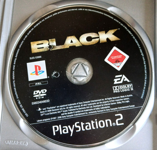 Gioco videogioco black ps2 - gioco,